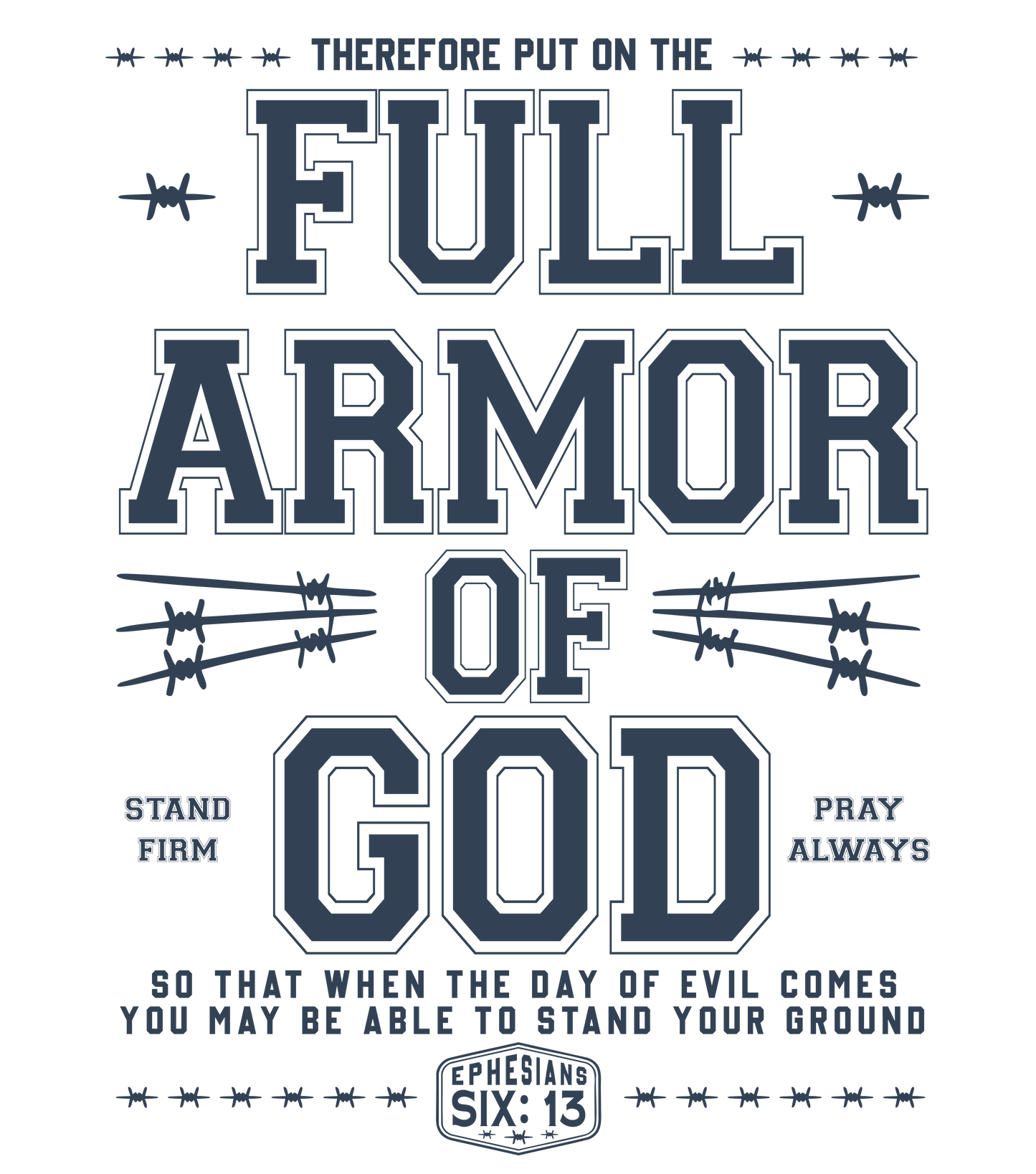 Full Armor of God Sticker