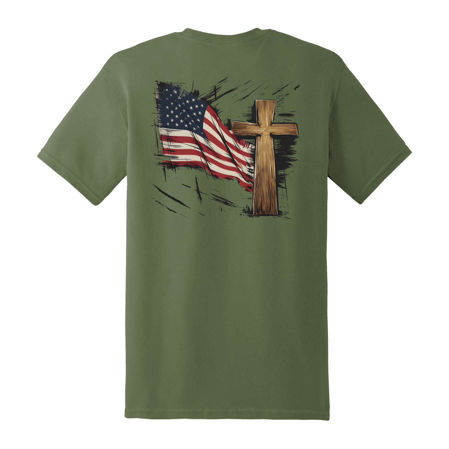 American Flag Christian Shirt