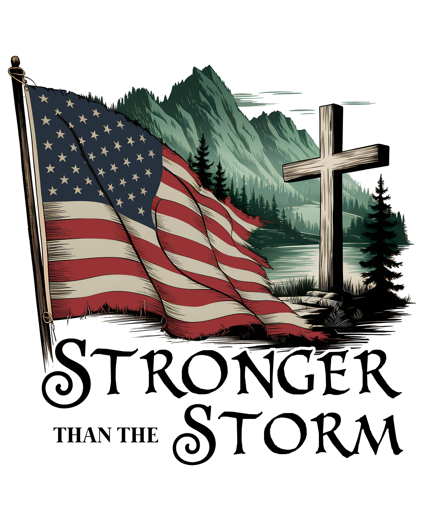 America's Stronger Than The Storm Sticker
