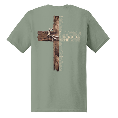 For God So Loved Cross Shirt